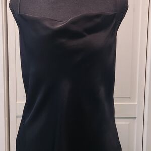 Express Black Satin Cowl Camisole